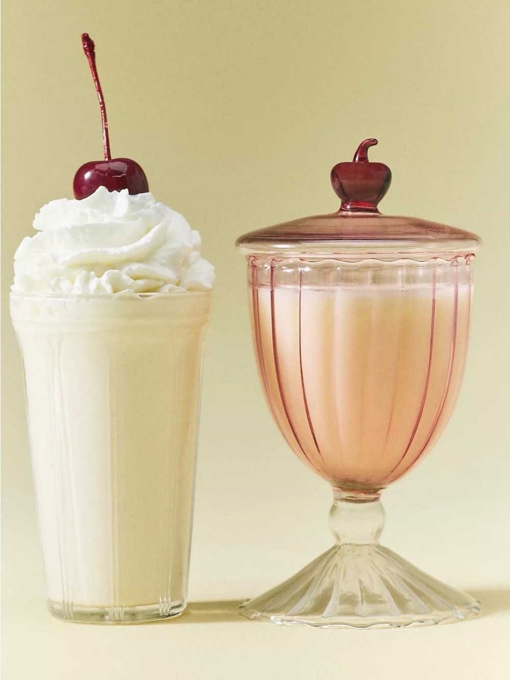 NEW Anthropologie Astrid Gourmand Vanilla Shake Glass Candle